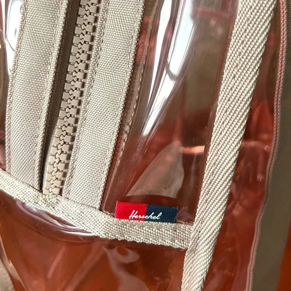Herschel Supply Company Clear PVC Backpack with Pink Trim - Picture 7 of 14